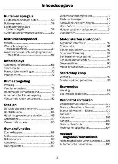 2012 Ford Fiesta Gebruikershandleiding | Nederlands