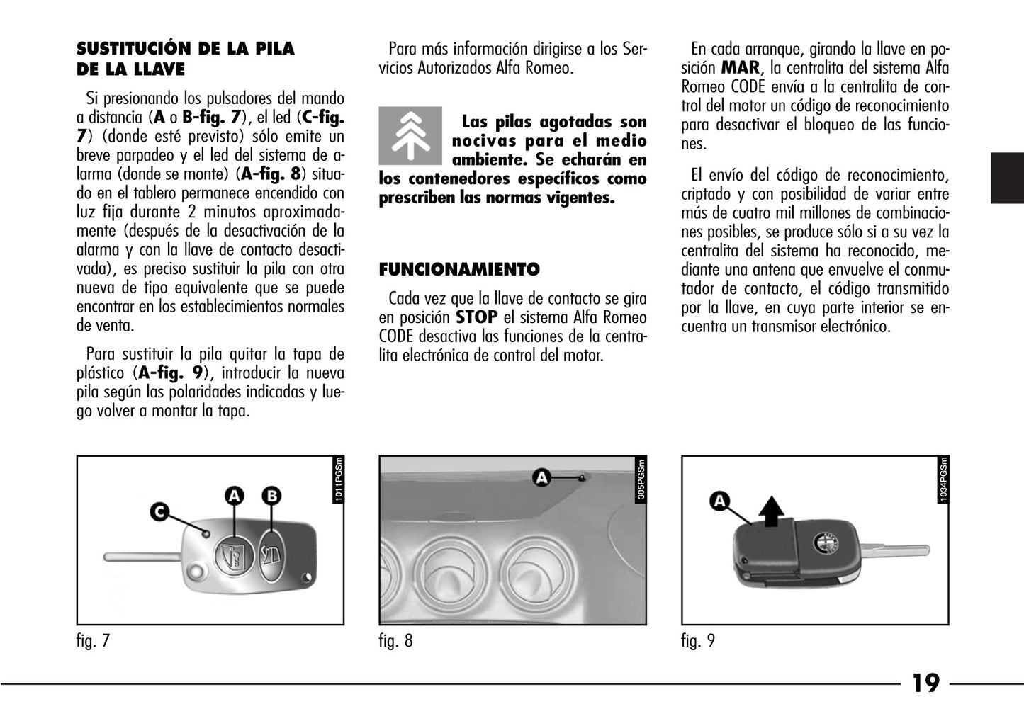 2003-2008 Alfa Romeo 166 Gebruikershandleiding | Spaans