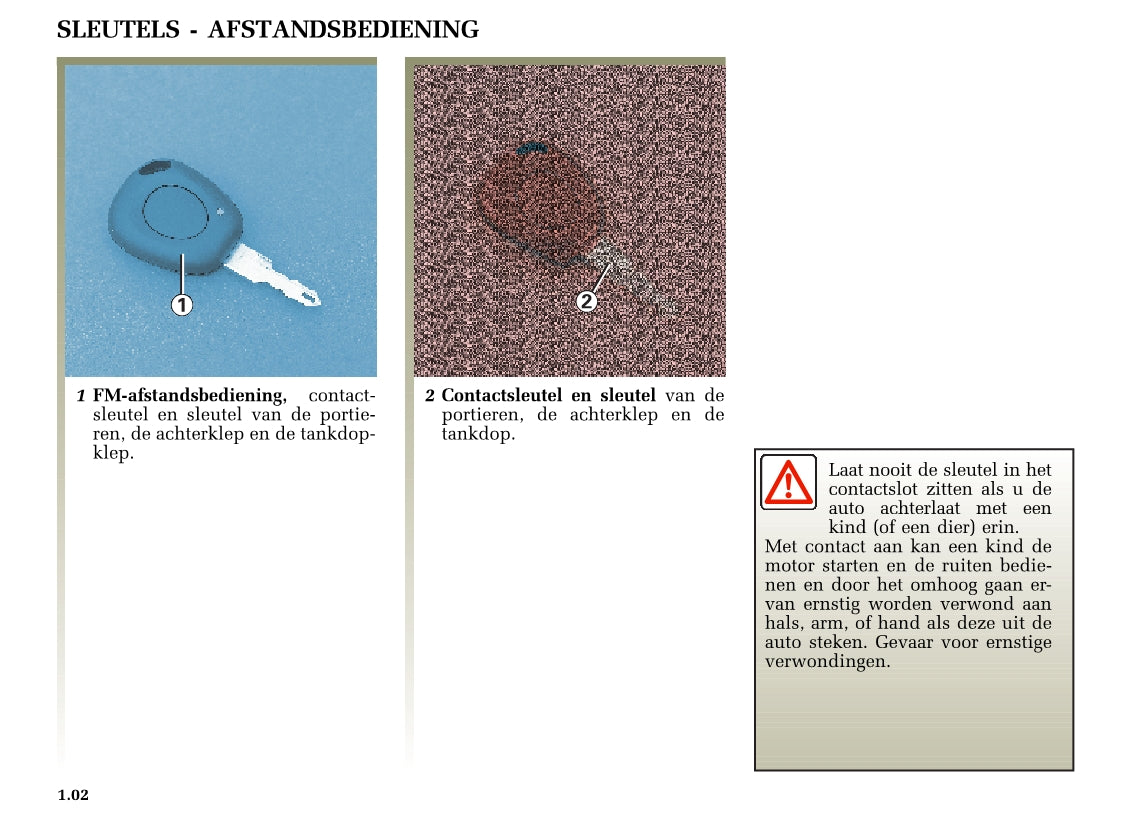 2000-2001 Renault Scénic Owner's Manual | Dutch