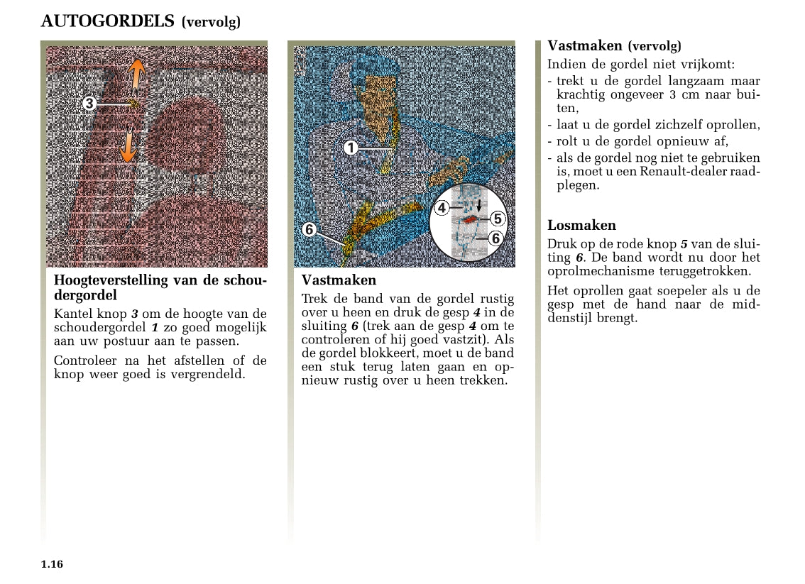 2000-2001 Renault Scénic Owner's Manual | Dutch