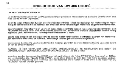 1998-2000 Peugeot 406 Coupé Gebruikershandleiding | Nederlands