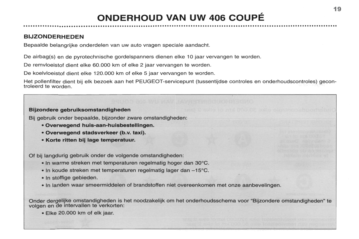 1998-2000 Peugeot 406 Coupé Gebruikershandleiding | Nederlands