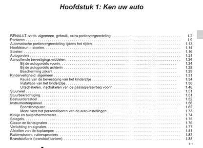 2014-2015 Renault Mégane Owner's Manual | Dutch