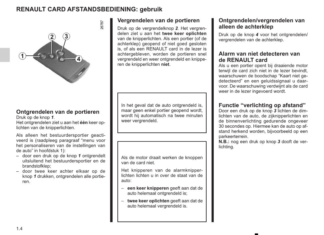 2014-2015 Renault Mégane Owner's Manual | Dutch