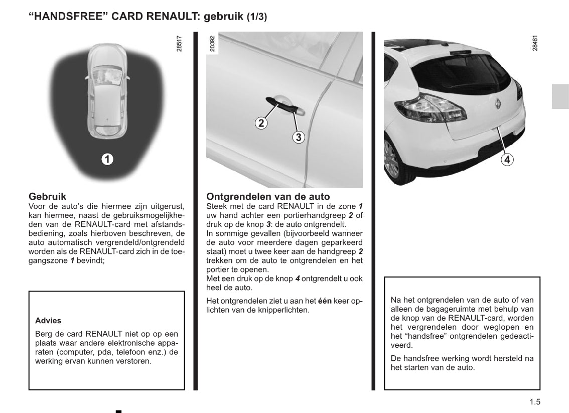 2014-2015 Renault Mégane Owner's Manual | Dutch