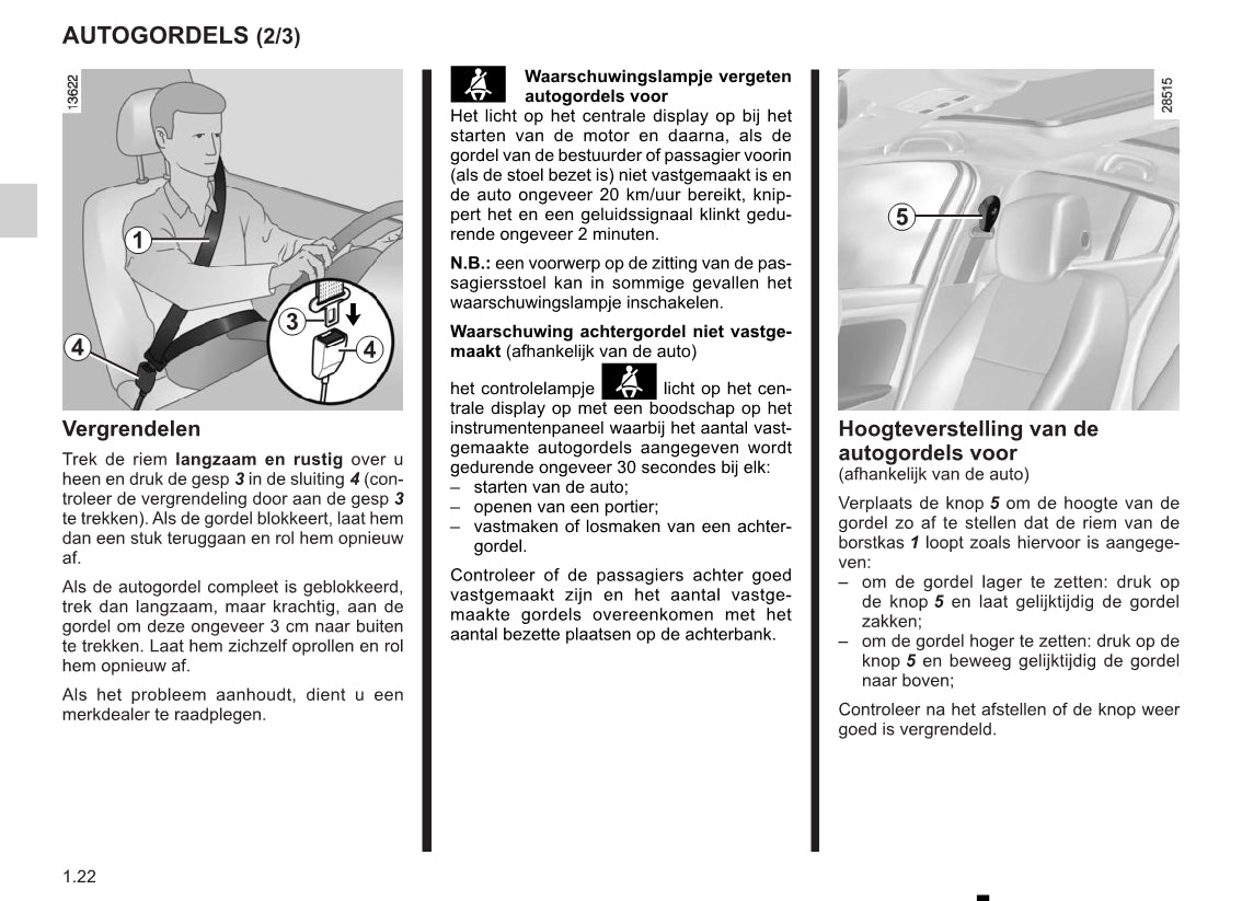 2014-2015 Renault Mégane Owner's Manual | Dutch