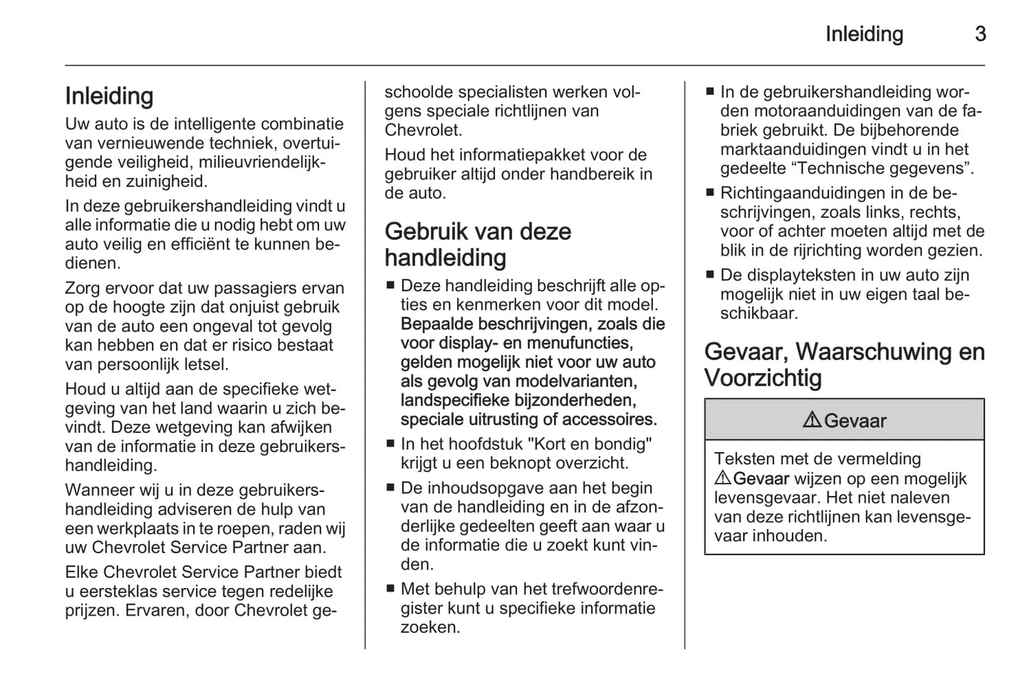 2010-2015 Chevrolet Spark Owner's Manual | Dutch