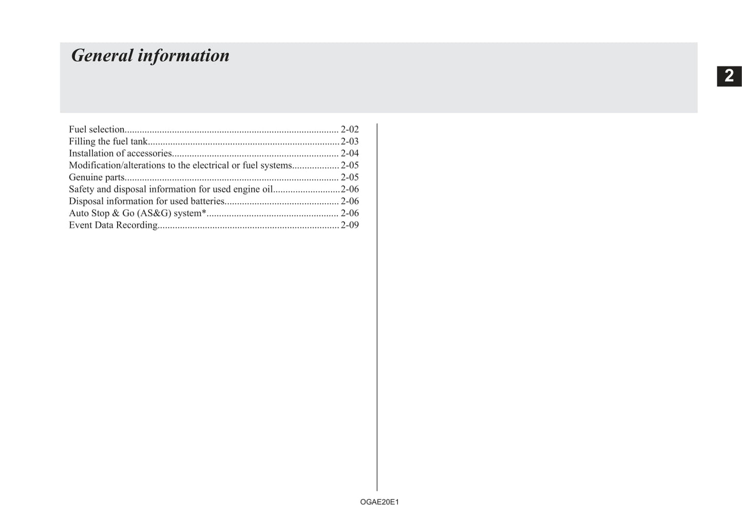 2020 Mitsubishi ASX Owner's Manual | English