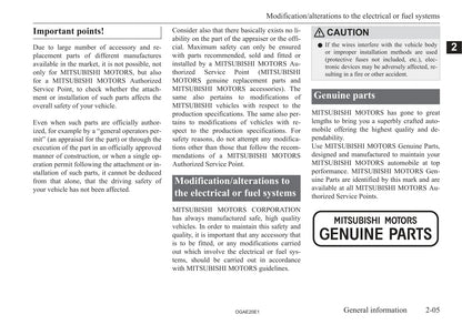 2020 Mitsubishi ASX Owner's Manual | English