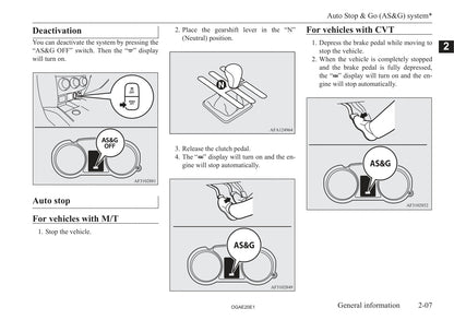 2020 Mitsubishi ASX Owner's Manual | English