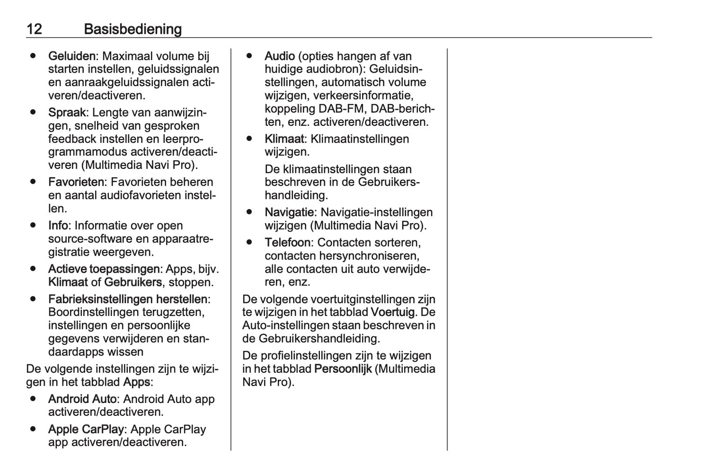 Opel Astra Infotainment System Handleiding 2019 - 2021