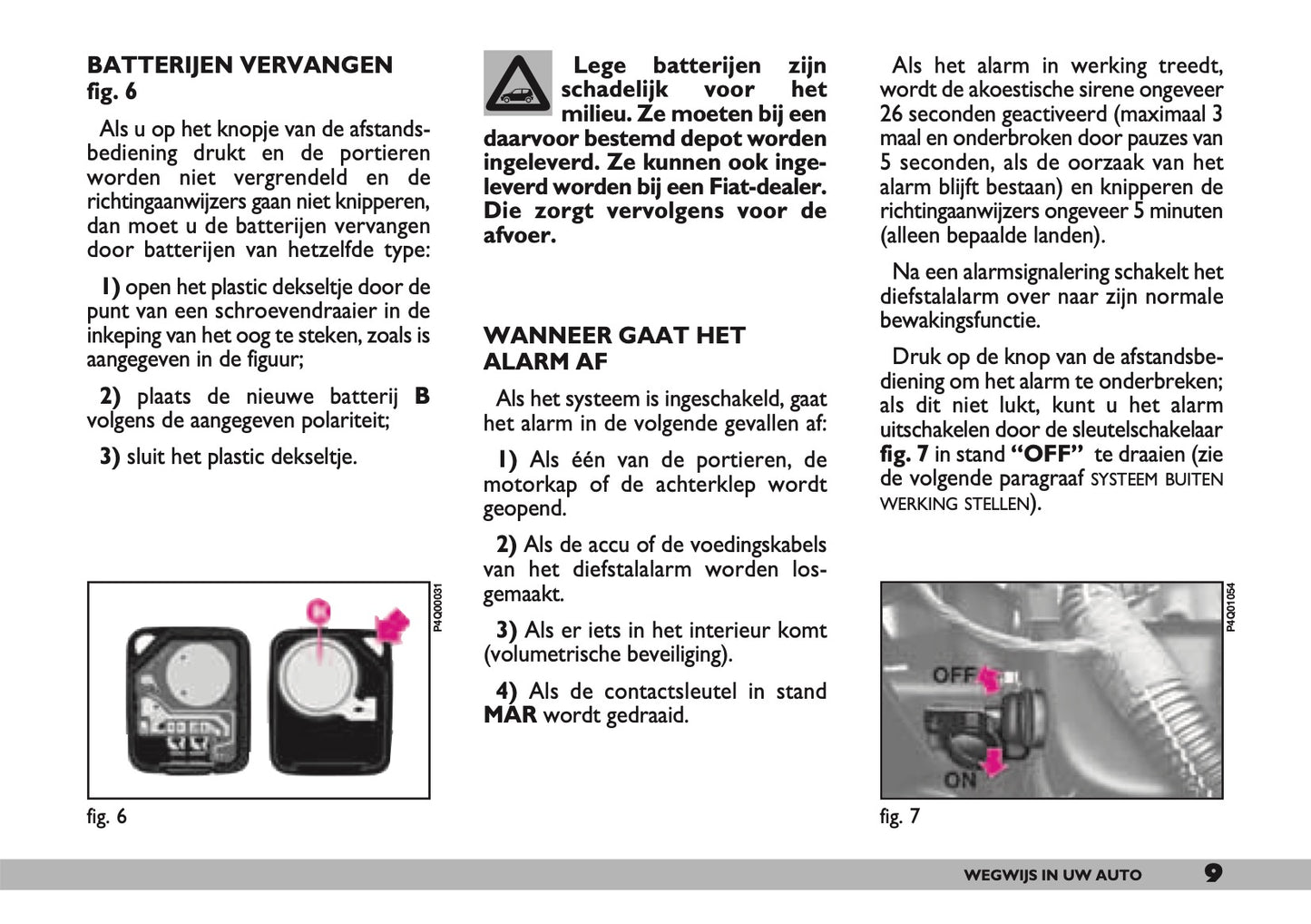 2000-2001 Fiat Seicento Owner's Manual | Dutch