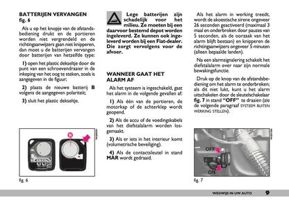 2000-2001 Fiat Seicento Owner's Manual | Dutch