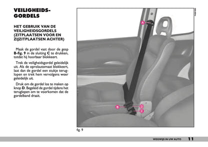 2000-2001 Fiat Seicento Owner's Manual | Dutch