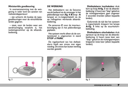 2000-2001 Fiat Seicento Owner's Manual | Dutch