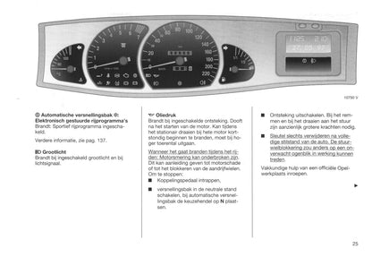 1999-2003 Opel Omega Manuel du propriétaire | Néerlandais