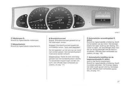 1999-2003 Opel Omega Manuel du propriétaire | Néerlandais