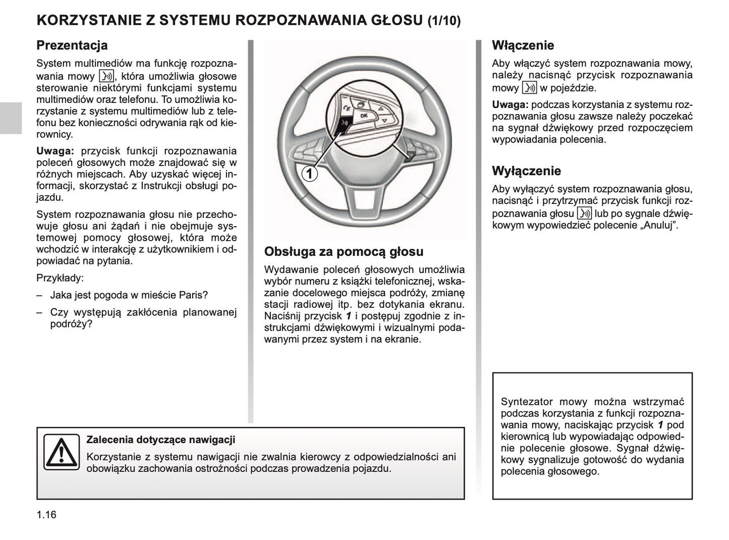 Renault Easy Connect Instrukcja obsługi 2019 - 2020