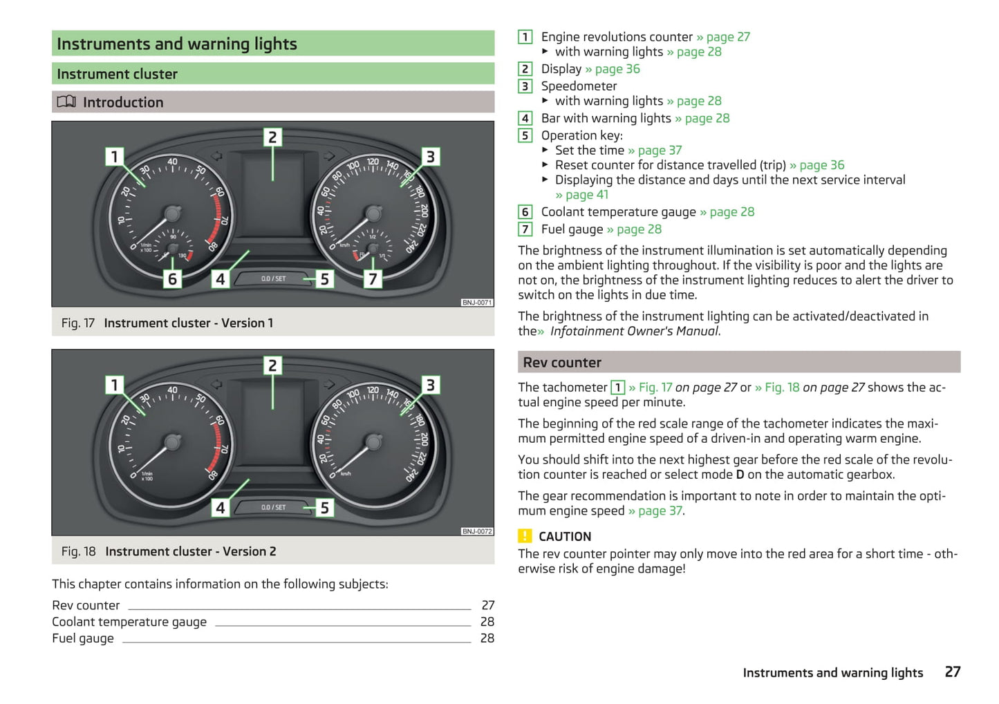 2016-2017 Skoda Fabia Owner's Manual | English