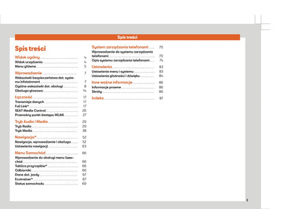 Seat Media System Plus & Navi System Instrukcja obsługi 2017 - 2019