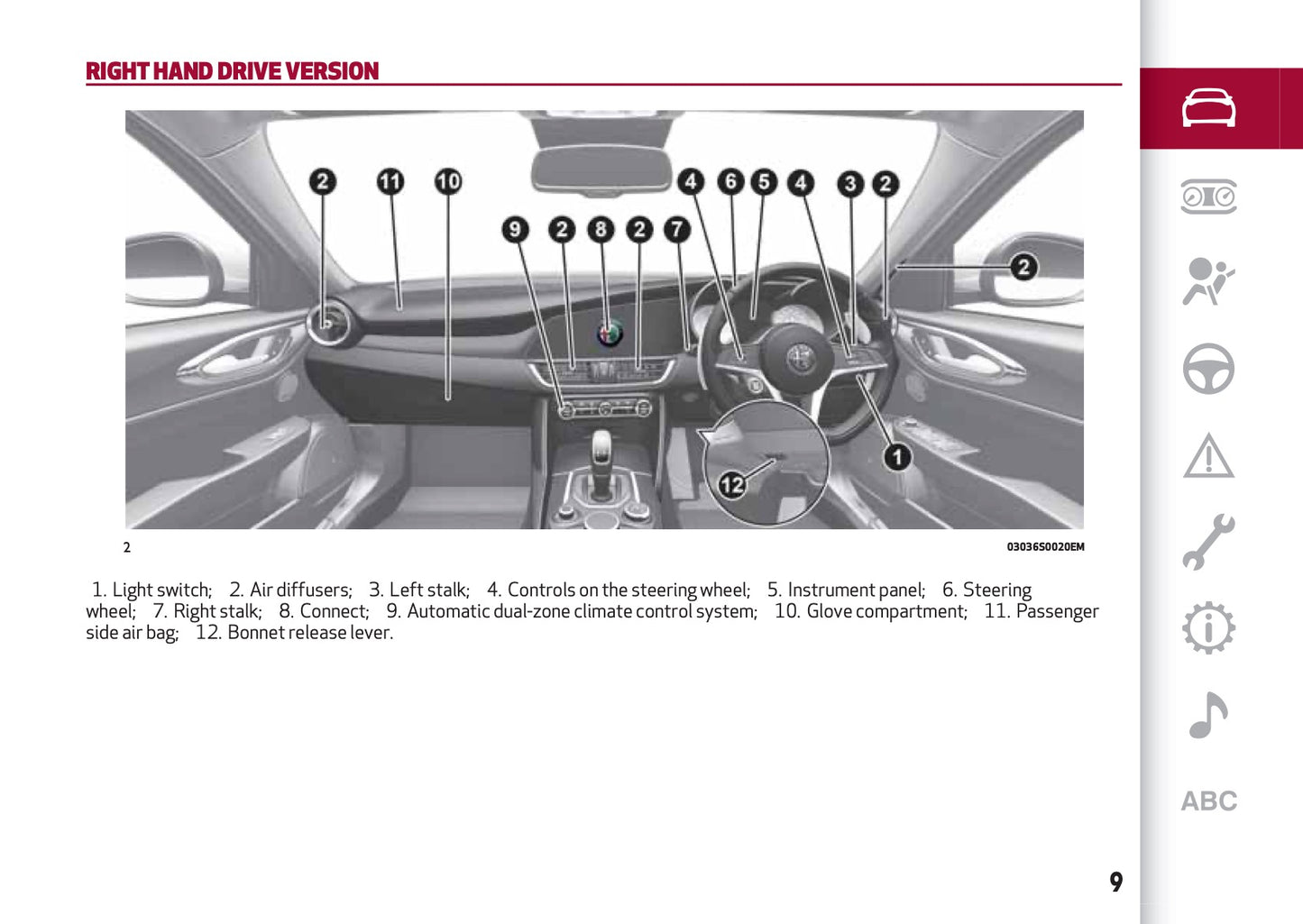 2016-2020 Alfa Romeo Giulia Bedienungsanleitung | Englisch