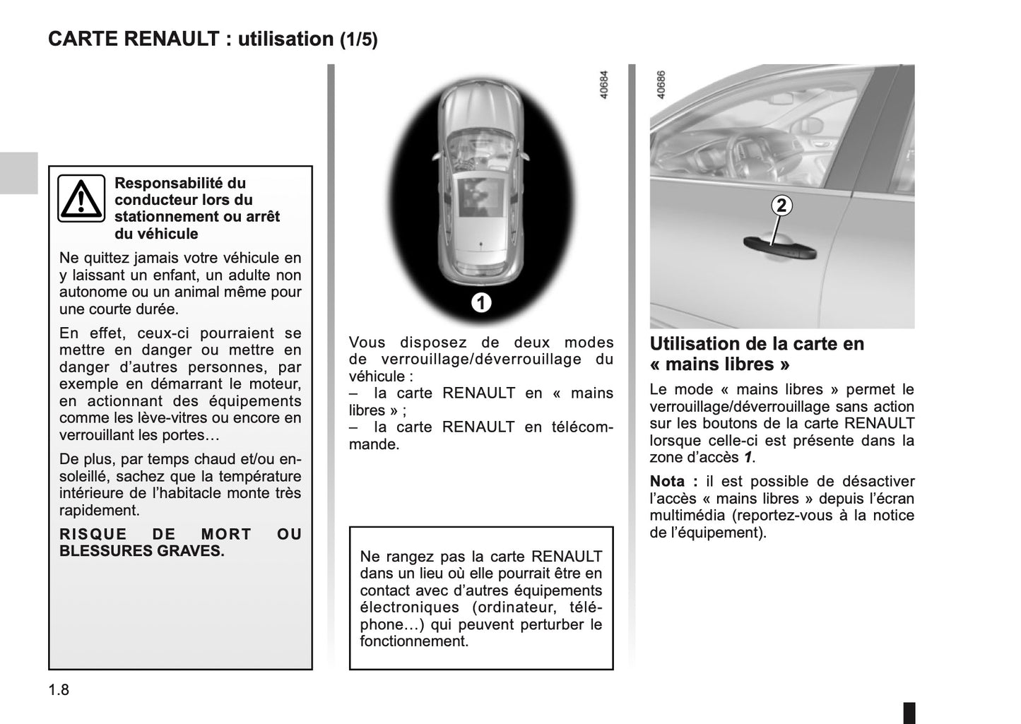 2017-2018 Renault Mégane Owner's Manual | French