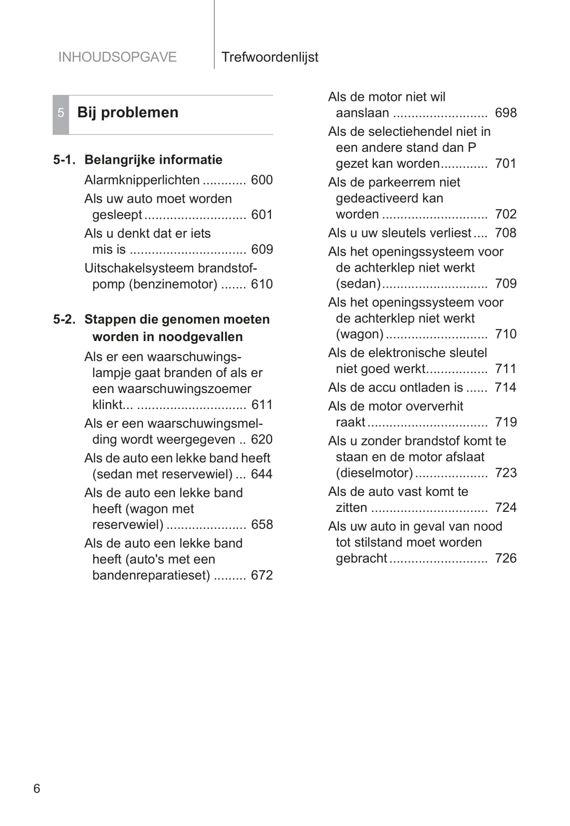 2014-2015 Toyota Avensis Owner's Manual | Dutch