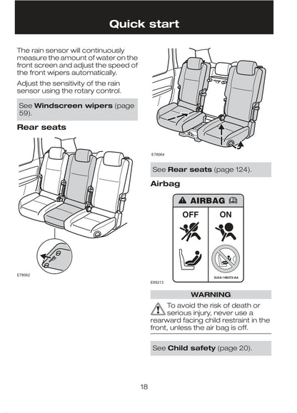 2007-2008 Ford C-Max/Grand-C-Max Owner's Manual | English