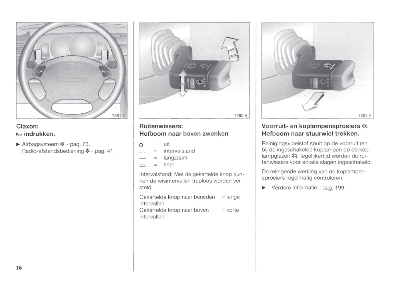 1994-1999 Opel Omega Gebruikershandleiding | Nederlands