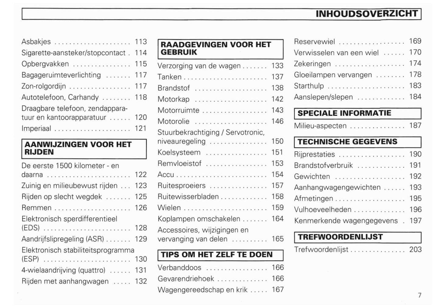 1994-2002 Audi A8/S8 Gebruikershandleiding | Nederlands