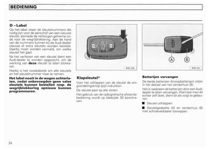 1994-2002 Audi A8/S8 Gebruikershandleiding | Nederlands