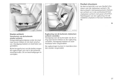 2003-2005 Opel Meriva Bedienungsanleitung | Niederländisch