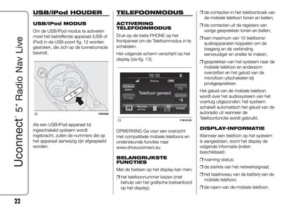 Fiat 500 Uconnect Radio NAV 5.0 Handleiding 2016