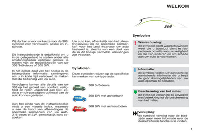 2012-2013 Peugeot 308 Manuel du propriétaire | Néerlandais