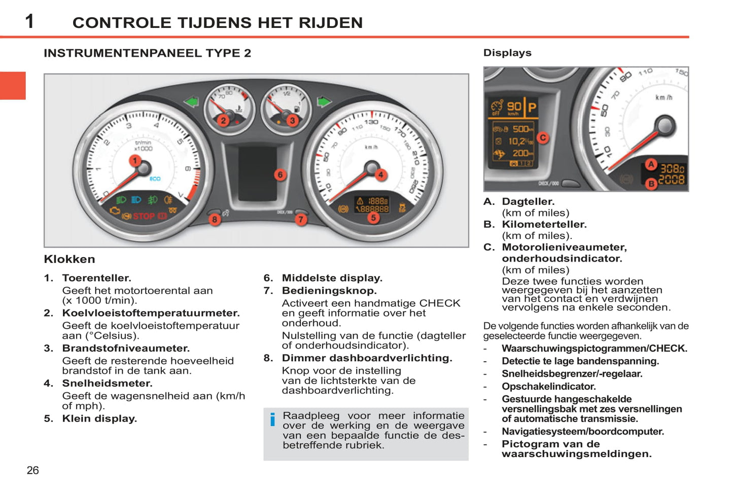 2012-2013 Peugeot 308 Manuel du propriétaire | Néerlandais