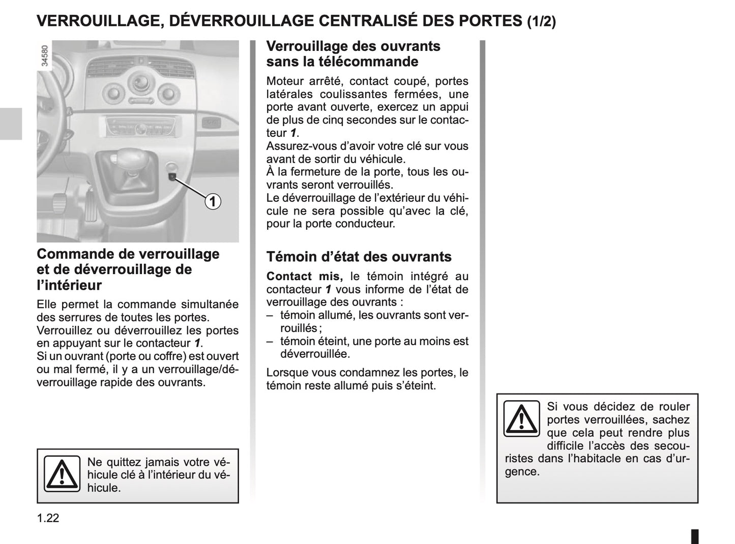 2012-2013 Renault Kangoo Manuel du propriétaire | Français