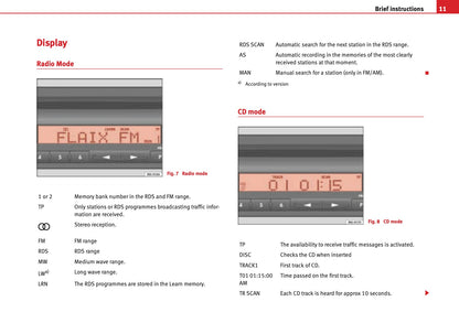 Seat Radio Alana Mp3 Owners Manual