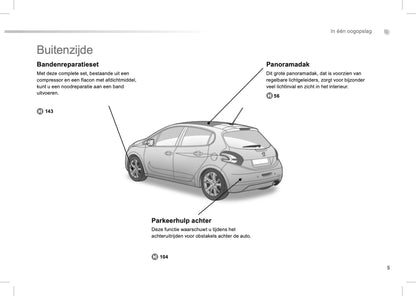 2012-2013 Peugeot 208 Bedienungsanleitung | Niederländisch