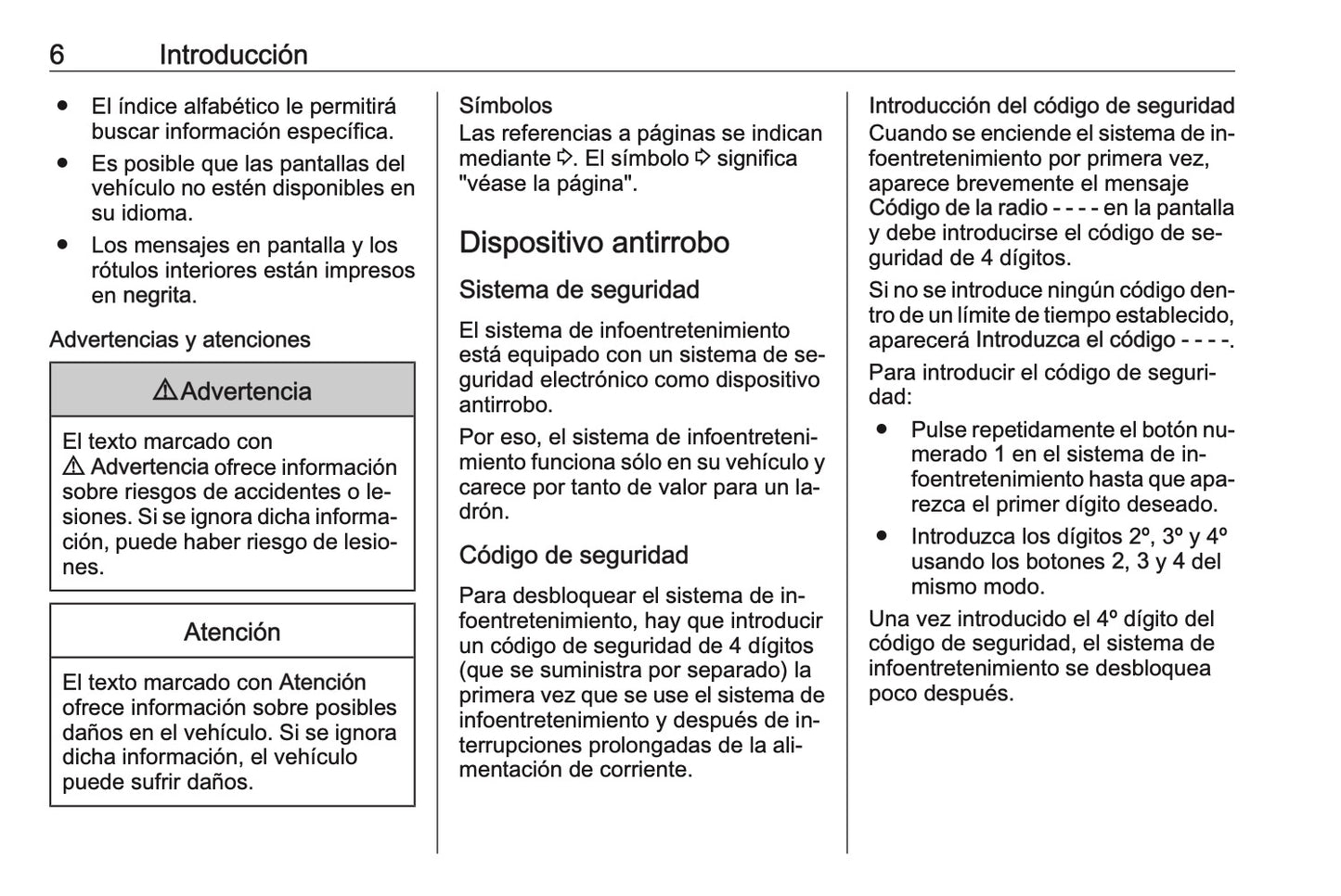 Opel Combo Manual de infoentretenimiento 2011 - 2017