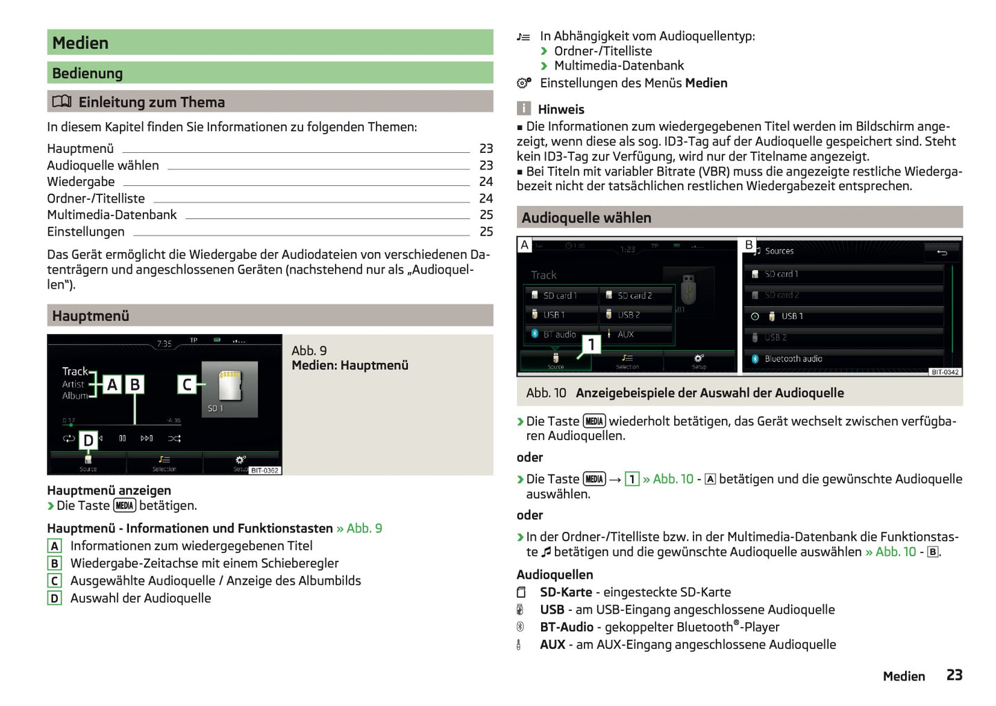 Skoda Amundsen Und Bolero Infotainment Bedienungsanleitung 2015