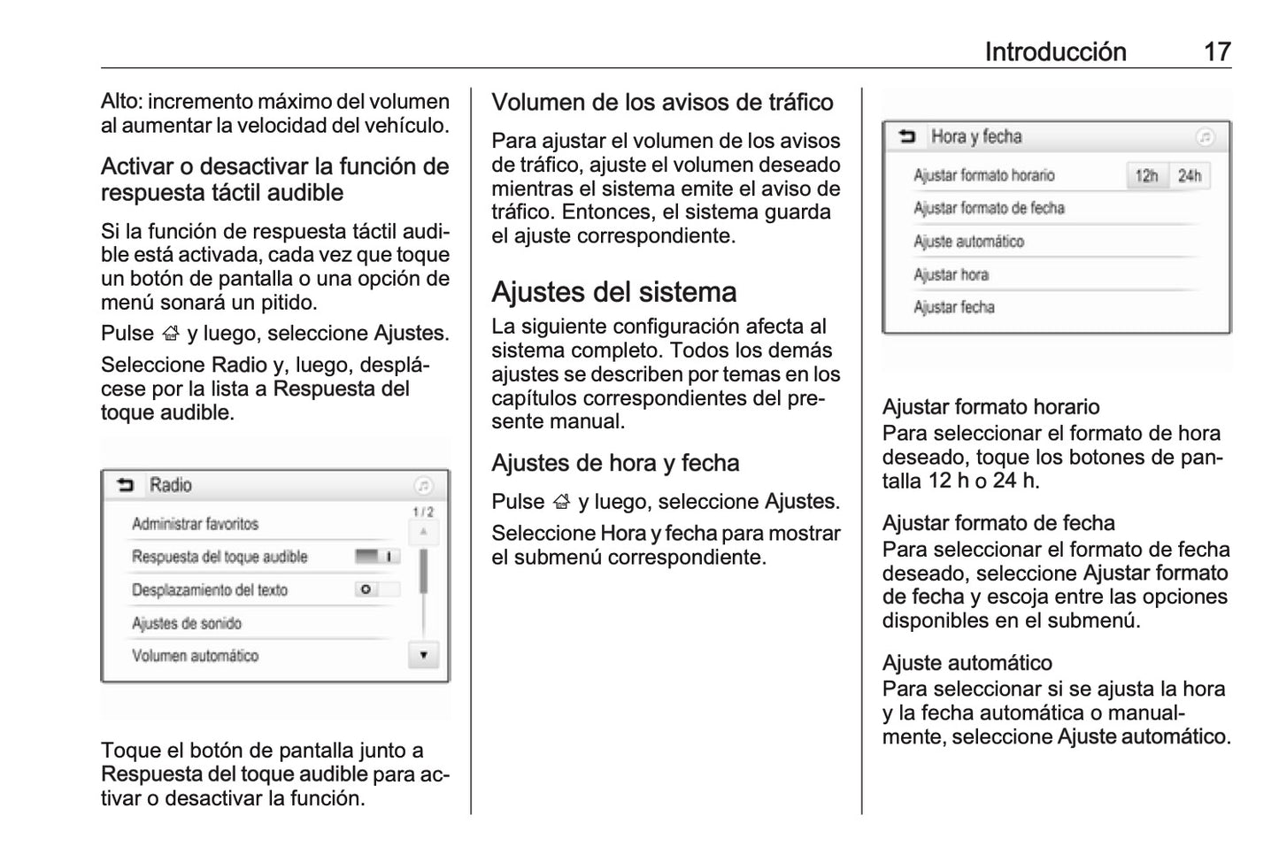 Opel Adam Manual de infoentretenimiento 2013 - 2017