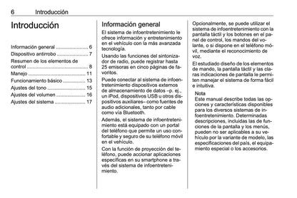 Opel Adam Manual de infoentretenimiento 2013 - 2017