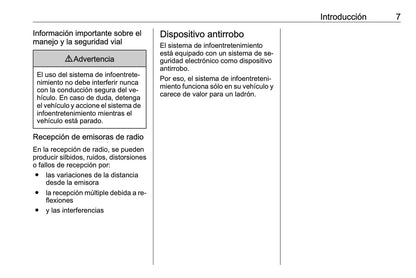 Opel Adam Manual de infoentretenimiento 2013 - 2017