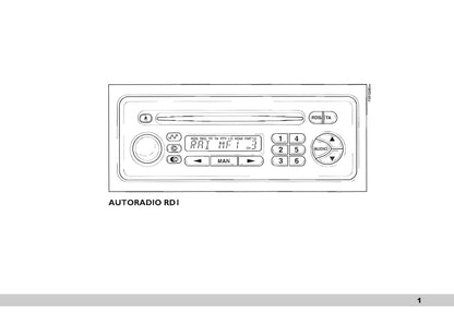 Fiat Scudo Autoradio Handleiding 1995 - 2007