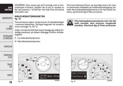 2012-2013 Fiat Punto Owner's Manual | Danish