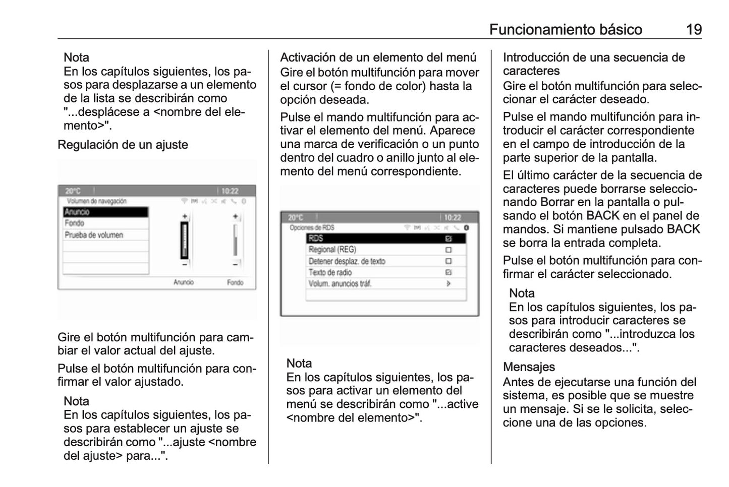 Opel Meriva Manual de infoentretenimiento 2014 - 2017