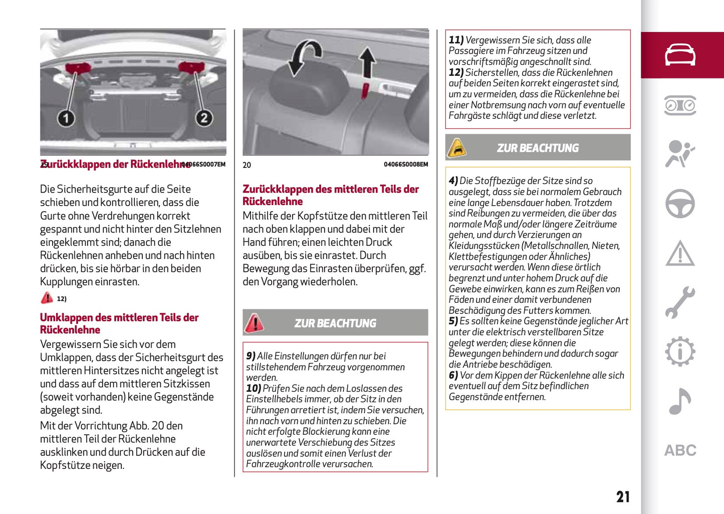 2016-2017 Alfa Romeo Giulia Owner's Manual | German