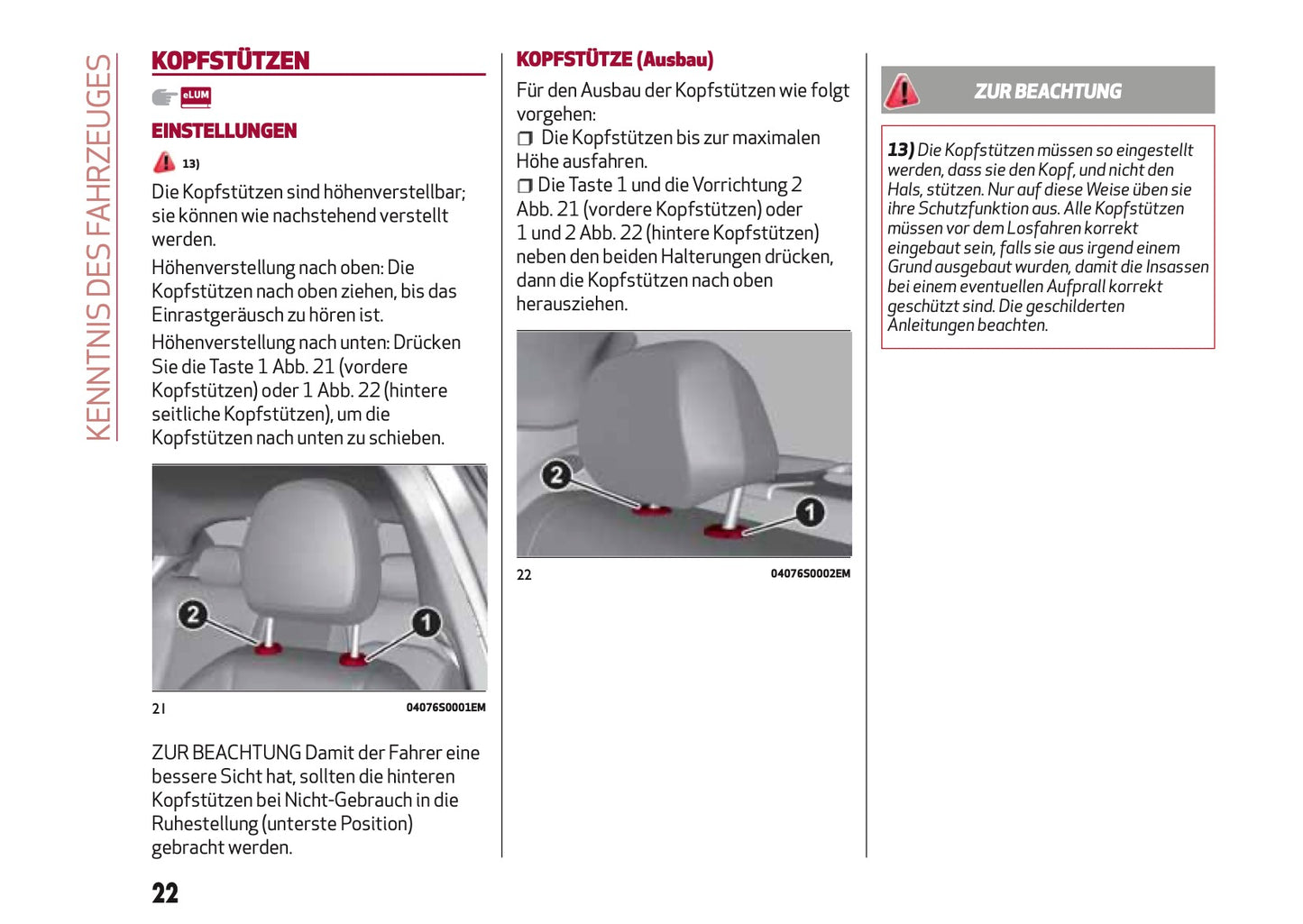 2016-2017 Alfa Romeo Giulia Owner's Manual | German