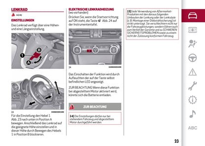 2016-2017 Alfa Romeo Giulia Owner's Manual | German