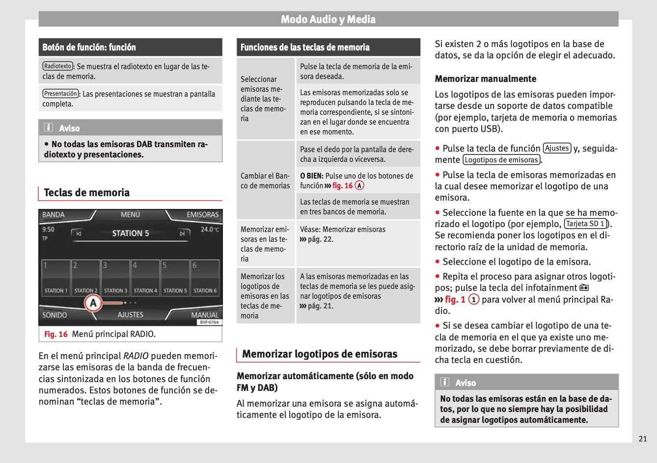 Seat Media System Plus Navi System Manual de Instrucciones 2015 - 2017